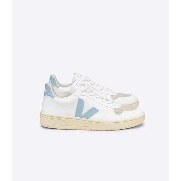 Veja V-10 CWL Women's Shoes White/Turquoise | NZ 579YXF